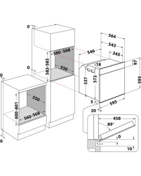 Ahi whirlpool, 73 l, a+, püro- ja hüdrolüüspuhastus, must-foto4